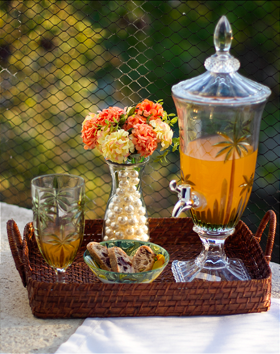 SUQUEIRA DE CRISTAL COM PÉ E TAMPA PALM TREE 2 LITROS - WOLFF