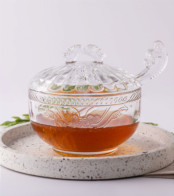 MELEIRA DE CRISTAL COM PEGADOR IMPERIAL 12X11CM - LYOR