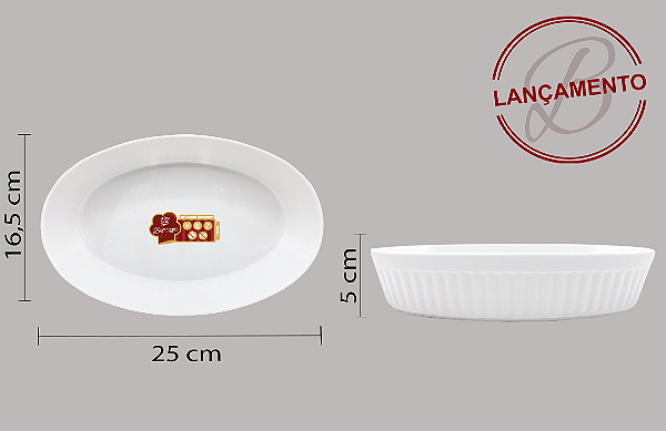 TRAVESSA PARA SERVIR DE MELAMINA 1,1L 25X16X5CM - BELLAGIO