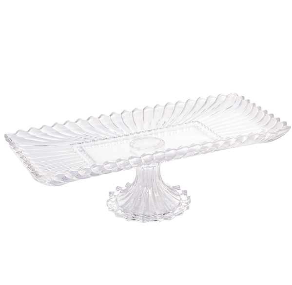 TRAVESSA DE CRISTAL RETANGULAR GENEVA 30X16X12CM - WOLFF