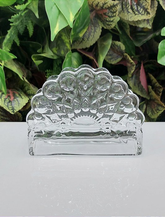 PORTA GUARDANAPO DE CRISTAL DE CHUMBO ANGELICA 19X12CM - WOLFF