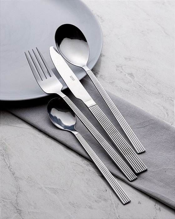 FAQUEIRO 16 PECAS DE ACO INOX ATHENAS - LYOR