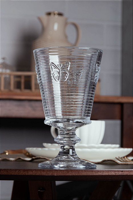 TAÇAS DE VIDRO PARA ÁGUA LINES BUTTERFLY 350ML - WOLFF