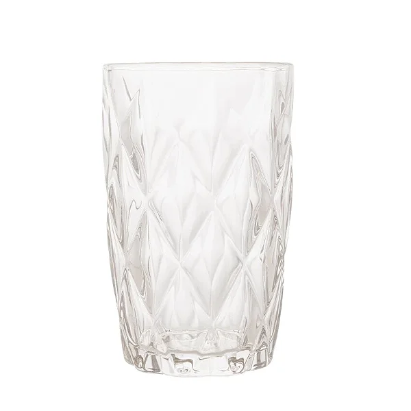 COPO ALTO VIDRO SODO CALCICO COM FIO DE OURO 350ML - LYOR