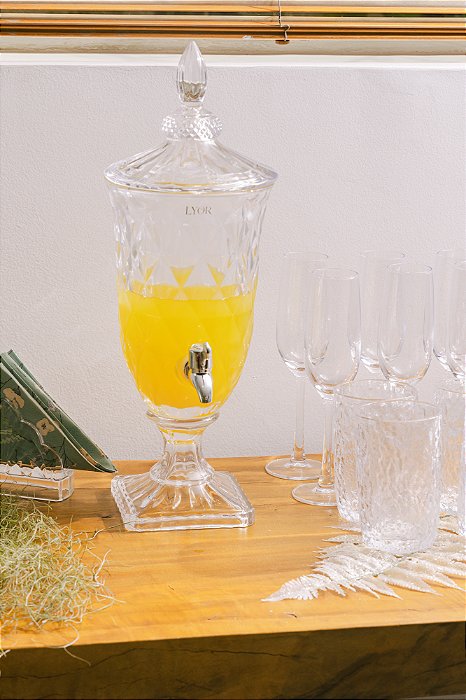DISPENSER SUQUEIRA DE CRISTAL ECOLOGICO 2L - LYOR