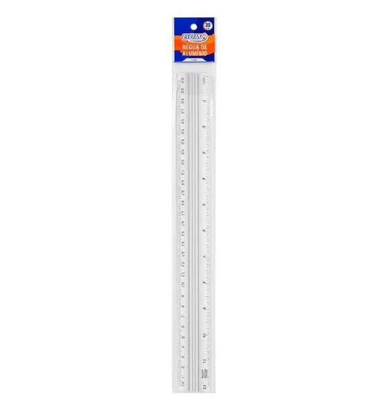 RÉGUA DE ALUMÍNIO 30CM - BRW