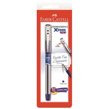 CANETA ESFEROGRÁFICA XTREME 0.7MM AZUL - FABER CASTELL