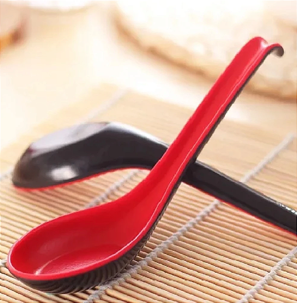 COLHER ORIENTAL DE MELAMINA PARA CULINÁRIA JAPONESA - CLINK