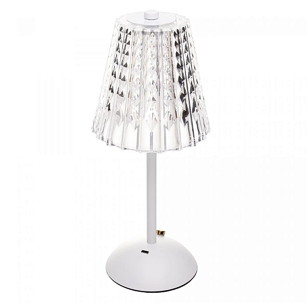 LUMINÁRIA PRATA DE MESA DE LED 3 TONS USB LEUMINA 30X12CM - WOLFF