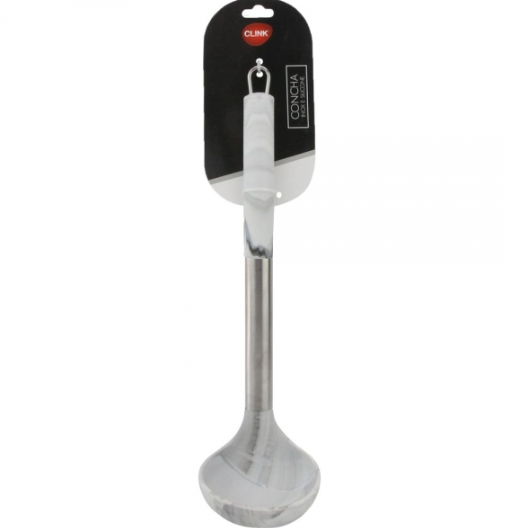 CONCHA DE SILICONE E INOX MÁRMORE 30CM - CLINK
