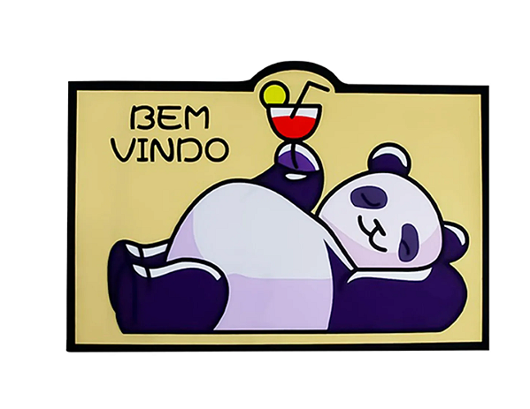 TAPETE RETANGULAR DE PVC ANIMAIS 40X60CM - WELLMIX