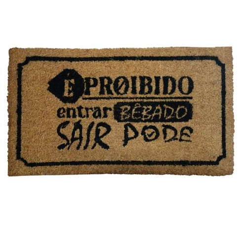 TAPETE CAPACHO DE FIBRA DE COCO 33X60CM - CLINK