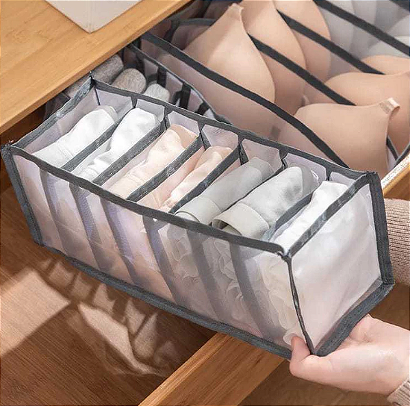 ORGANIZADOR DE GAVETAS 7 DIVISÓRIAS 36X17X12CM - CLINK