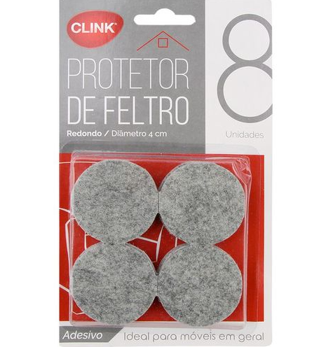 PROTETOR REDONDO DE FELTRO 4CM - CLINK