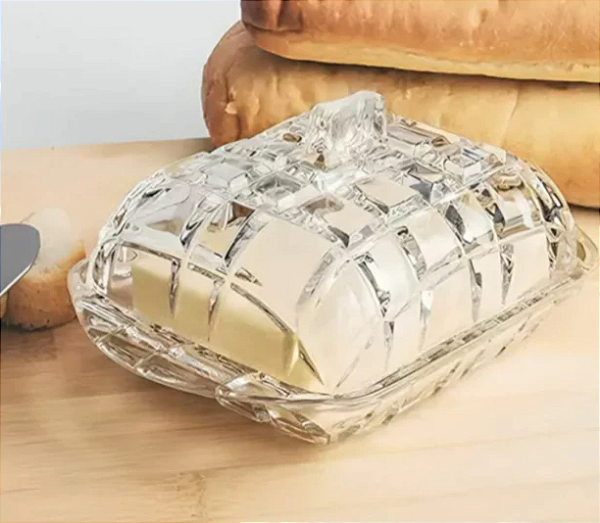 MANTEIGUEIRA DE VIDRO 16X10CM - CLINK