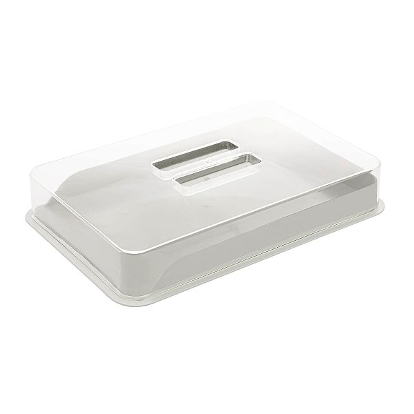 PORTA FRIOS COM TAMPA OFF-WHITE 21X16X4CM - LYOR