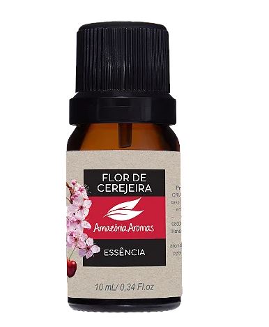 ESSENCIA OLEOSA AMAZONIA AROMAS 10ML FLOR DE CEREJEIRA - AMAZONIA AROMAS