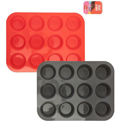 FORMA DE SILICONE PARA CUPCAKE 12 ESPAÇOS 29X22CM - CLINK