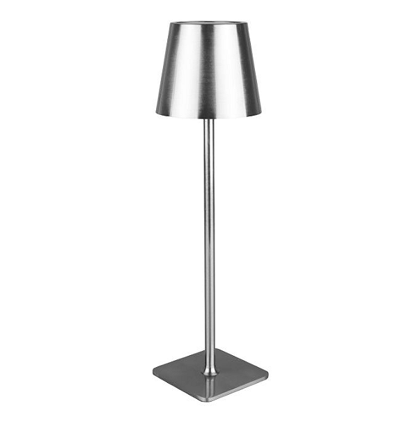 LUMINÁRIA DE MESA ELEGANCE 38CM 3 TONS USB PRATA - LYOR