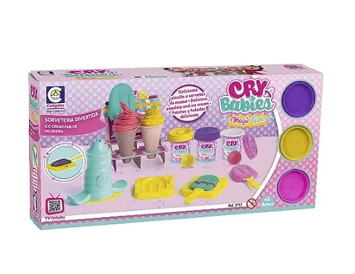SORVETERIA DIVERTIDA MASSINHA CRY BABIES - COTIPLAS