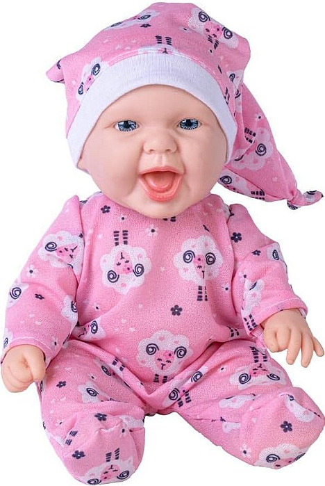 BONECA BABY FOFURA COM PIJAMINHA E TOUCA 32CM - COTIPLAS