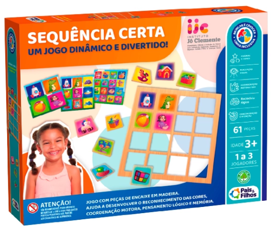 JOGO SEQUENCIA CERTA - UNICA - 792955-1