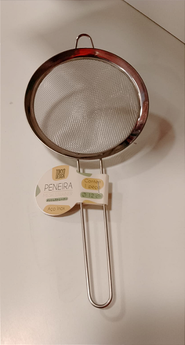 PENEIRA PARA ALIMENTOS DE AÇO INOX 12CM - TOKYO DESIGN