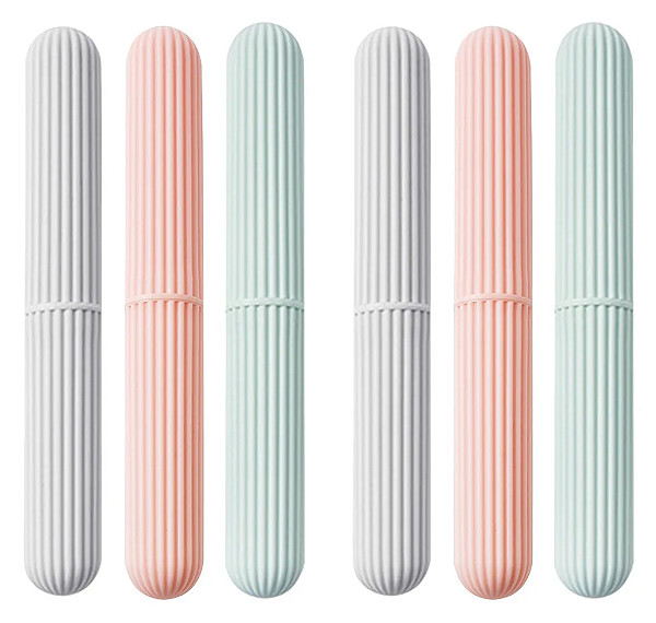 PORTA ESCOVA DE DENTES PORTÁTIL CANELADO 22CM CORES SORTIDAS - TOKYO DESIGN