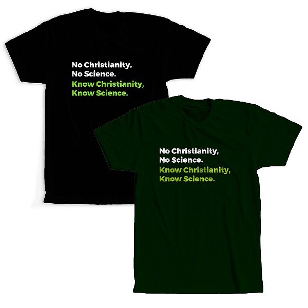 Camiseta Theolab - No Christianity, No Science