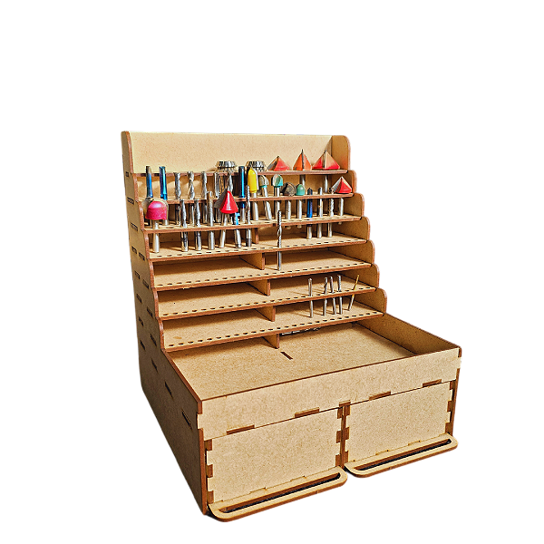 Organizador De Fresas Para Tupia E Router Cnc