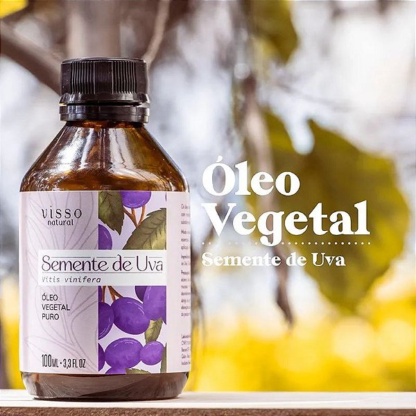 Visso Natural - Óleo Vegetal Semente de Uva - 100ml