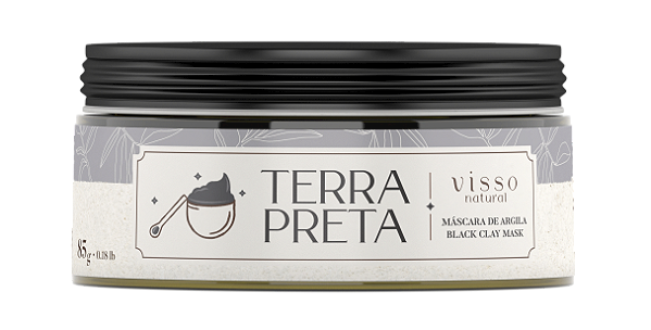 Visso Natural - Máscara de Argila Terra Preta - 85g