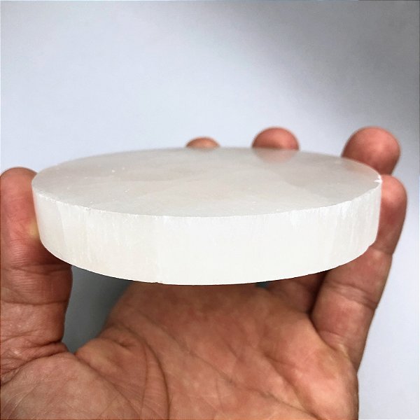 Placa de Selenita redonda 10cm