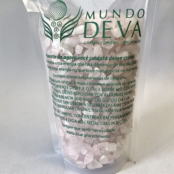 Cascalho Quartzo Rosa 400gr