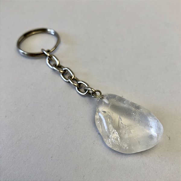 Chaveiro de Quartzo Transparente