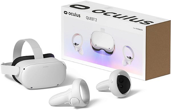 VR Oculus Quest 2 Realidade Virtual 256gb 6gb Ram + Headset - Branco