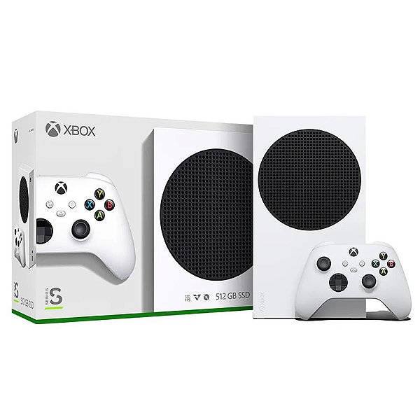 Console Xbox Series S 512GB + 1 Controle Sem fio Original - Novo - Lacrado - Branco