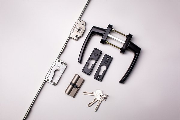 Cremona Kit Multiponto porta de correr com Chave linha 32 ou linha 25