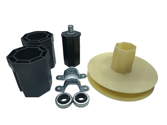 Kit de acessórios com rolamento para persiana integrada
