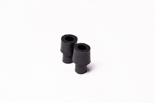 BATENTE DE BORRACHA PRETO 23X15MM COR PRETO  PARA PVC