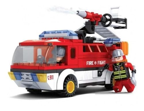 Jogo interativo infantil de bombeiros, caminhão caçamba, carro de