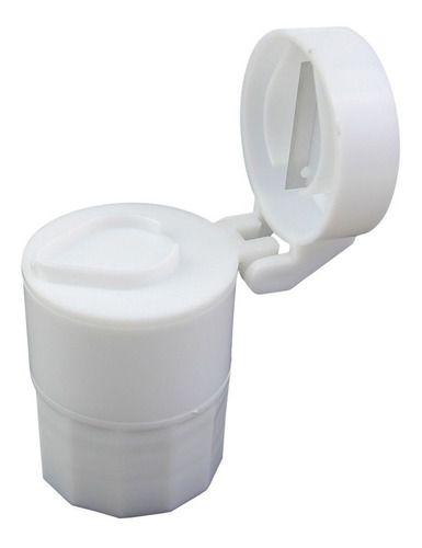 Porta Comprimido Com Armazenagem Dupla Cortador E Amassador