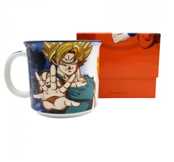 Caneca Goku Esferas Dragonball Z Porcelana 350ml C/ Caixa