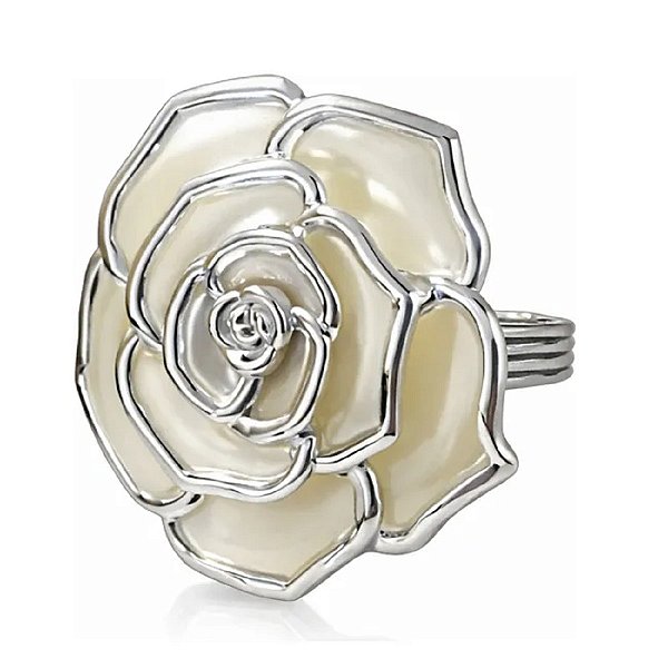 Anel Flor Porta Guardanapo Prendedor Mesa Posta Casamento
