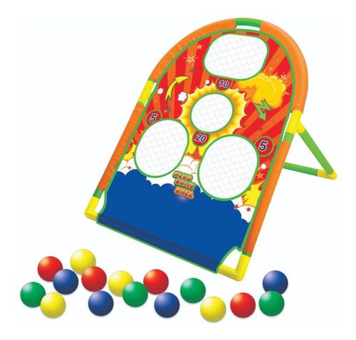 Jogo Alvo Game Ball 20 Bolinhas Coloridas Infantil Pontos