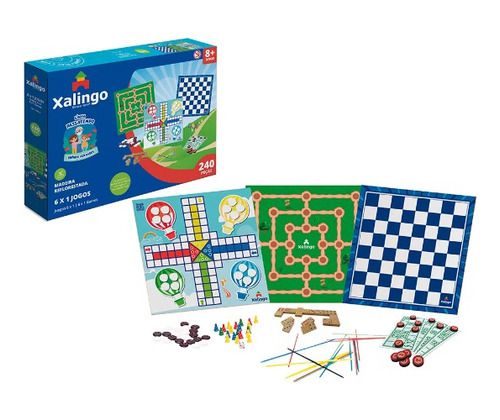 Jogo de Tabuleiro Ludo em madeira - Xalingo - Jogos de Tabuleiro