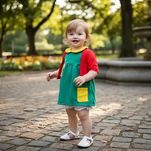 Fantasia Chiquinha Bebê Infantil Personagem Turma Do Chaves