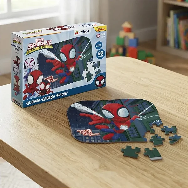 Quebra Cabeça Spidey Amazing Friends Marvel Super Herois