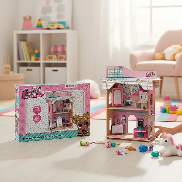 Jogo Quebra Cabeça Casinha 3d Lol Surprise Brincadeira