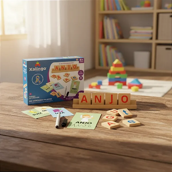 Brinquedo Abc Montando Palavras Crianças Com Tdah Jogo